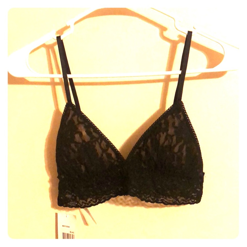 Hanky Panky black lace bralette M